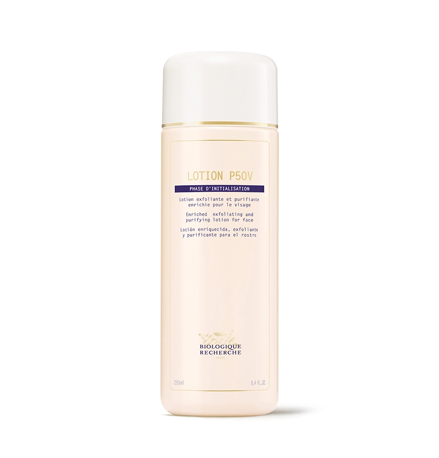 Lotion P50V, غسول غني لتقشير وتنقية الوجه